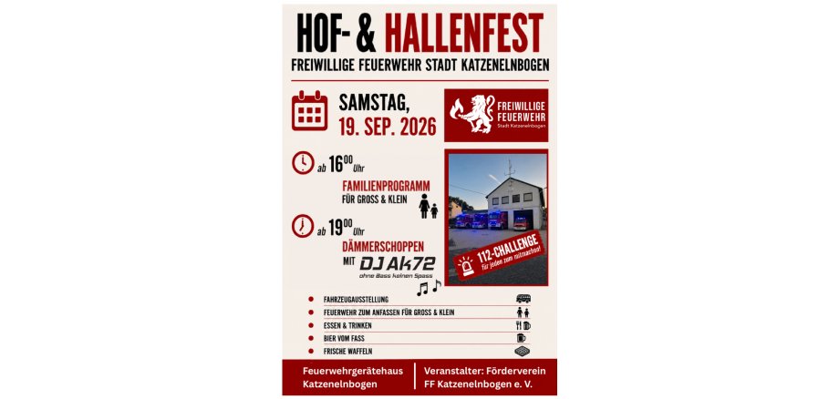 Hof & Hallenfest der Freiwilligen Feuerwehr Katzeelnbogen