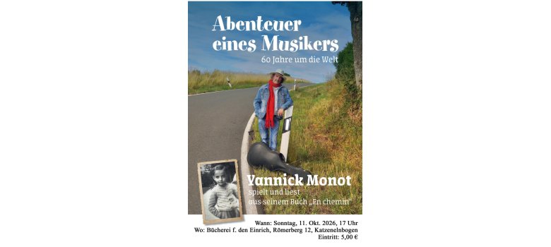 Musikalische Lesung mit Yannick Monot 